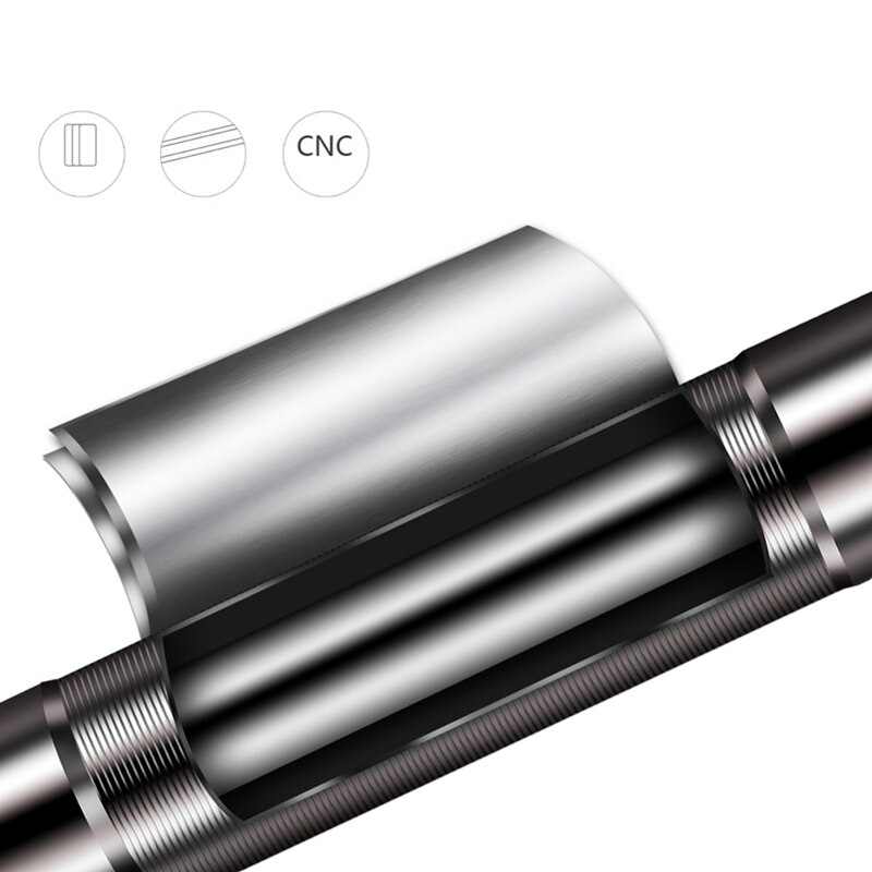 WILD MAN Aluminum Alloy Mini Bicycle Pump for XIAOMI M365 Scooter Mountain Bike Schrader Presta Valve 100 PSI,Silver