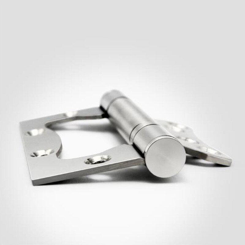1Pcs Door Hinge 4 Inch 5 Inch 201 Stainless Steel Hinge Free Slotted Wooden Door Room Door Silent Discharge Rubber Buffer Hinge