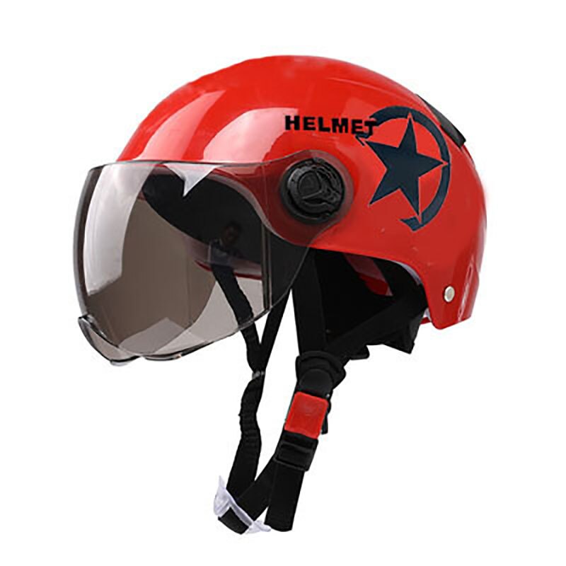 Ultra-light Safety Motorbike Helmet Scooter E-Bike Motorcycle Helmet Moto Casco Half Face UV Protector Helmet: 03