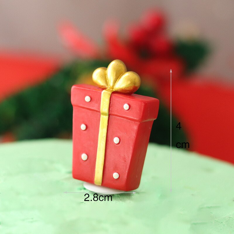 Kerst Cake Ornament Insert Card Plug-In Oude Man Schoenen Slee Sneeuwvlok Bakken Decoratie Herten Kerst: Gift Box