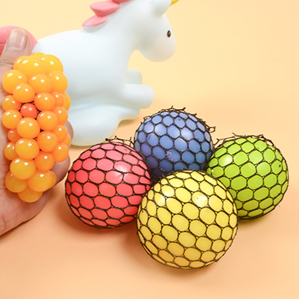 Fancy squishy mesh boll stressavlastning pressa druvkulor handleksak sensoriska roliga leksaksprylar för vuxen och barn  #30: Default Title