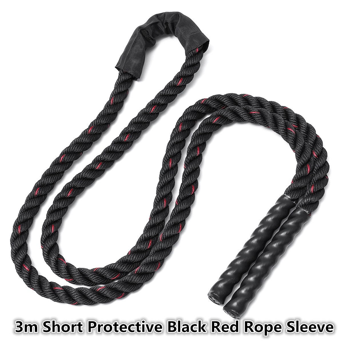 25mm Fitness Heavy Jump Rope Crossfits Weighted Battle Skipping Ropes Power Training Improve Strength Muscle Fitness Equipment: Package B 2