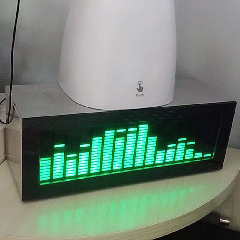 AK1616 – analyseur de spectre de musique LED, niveau HIFI, bricolage, Audio, VU mètre, amplificateur MP3 PC, indicateur Audio, vitesse réglable, Kit AGC