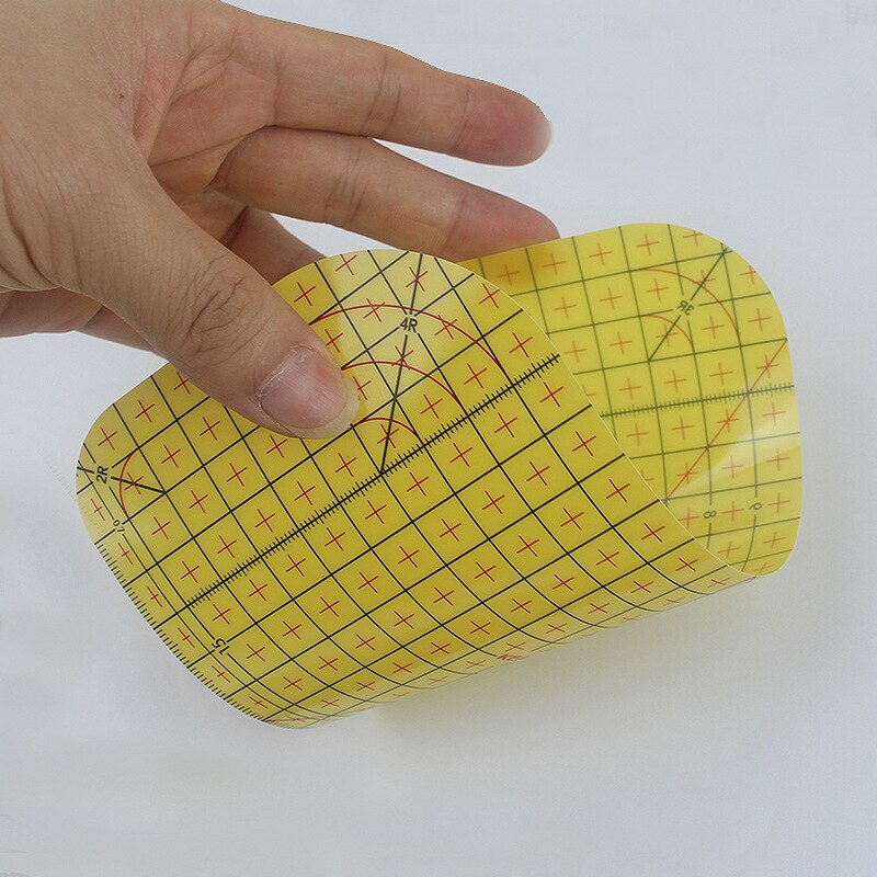 Regla de medición de planchado de 2 tamaños, herramientas de costura de retazos, herramienta de medición de suministros de costura DIY, novedad