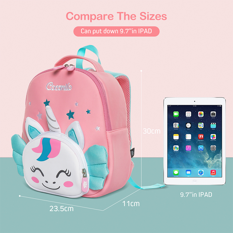 3D Unicorn Bear Pattern Backpack For Girls Kids Small Cute Bag For Boys Cartoon School Backpacks Children Mochila Toddler