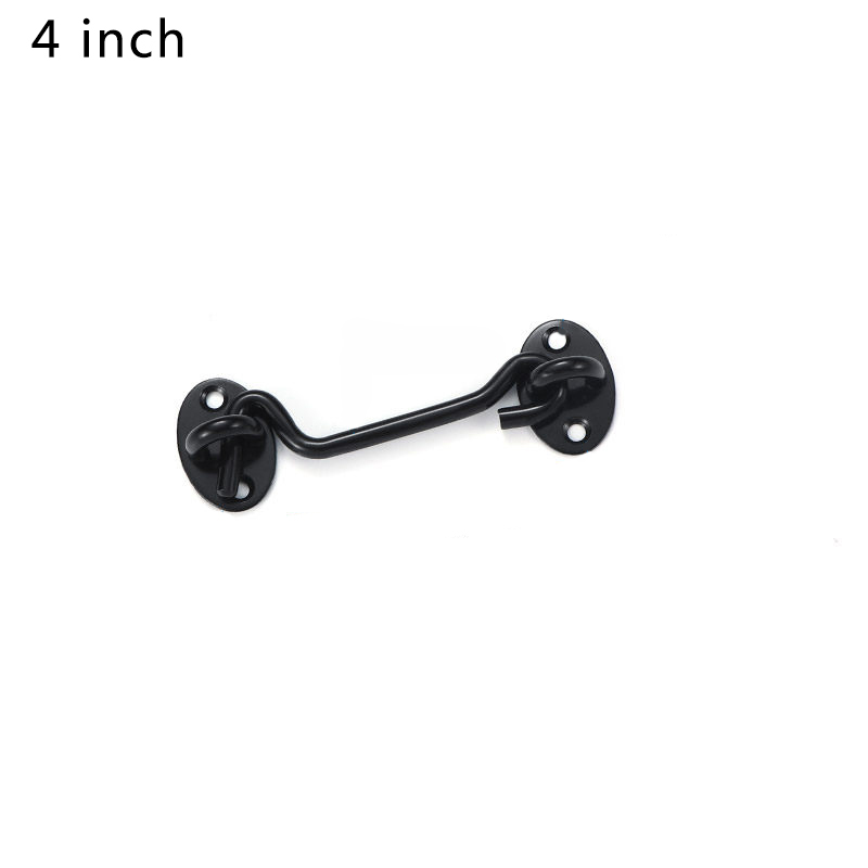 Serrure de fenêtre en acier inoxydable, avec interrupteur de sécurité, crochet de porte de cabine, loquet silencieux