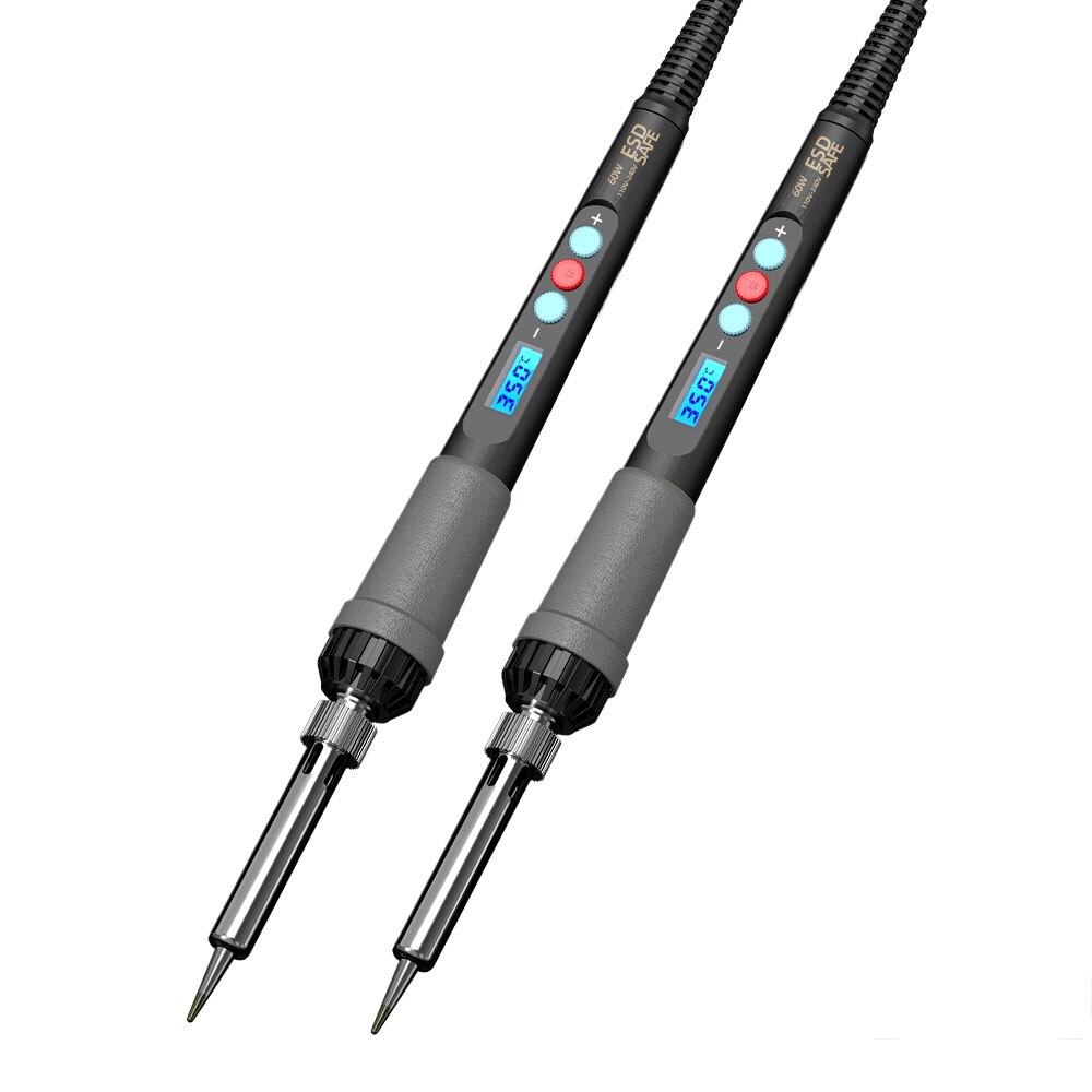 1 Set 60W Electric Soldering Iron LED Digital Display Adjustable Temperature Control Handle Pencil Welding Solder Station Kit
