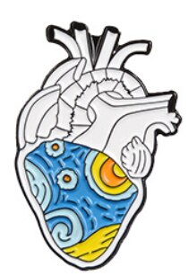 Cartoon Fun Hart Modeling Emaille Broche Oceaan Walvis Spray Bloem Vlinder Liefde Ogen Tekening Schakelaar Legering Badge Pin Sieraden: Style 10