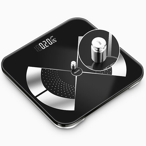 Balanza doméstica recargable Naclud, medidor de peso preciso del cuerpo humano, pequeña balanza electrónica inteligente