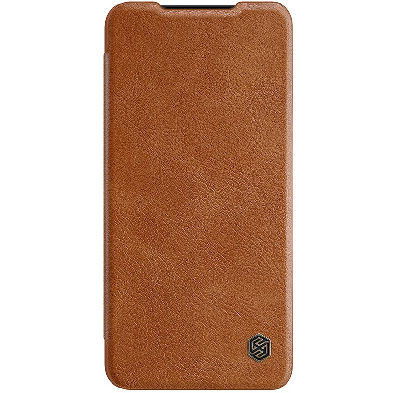 Voor Samsung S22 Ultra Nillkin Qin Leather Flip Cover Slide Camera Lens Bescherming Case Voor Samsung Galaxy S22 Plus Boek case: For SamsungS22 Ultra / Brown