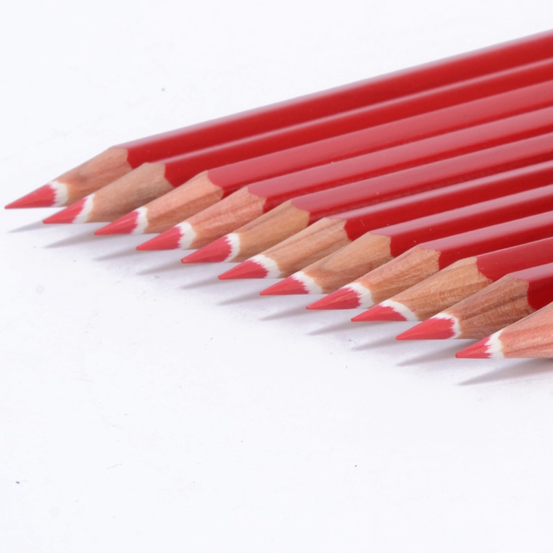 Staedtler 14450 fargeblyanter rød/blå slettende blyant tegne skrive skrivesaker 12 stk/eske