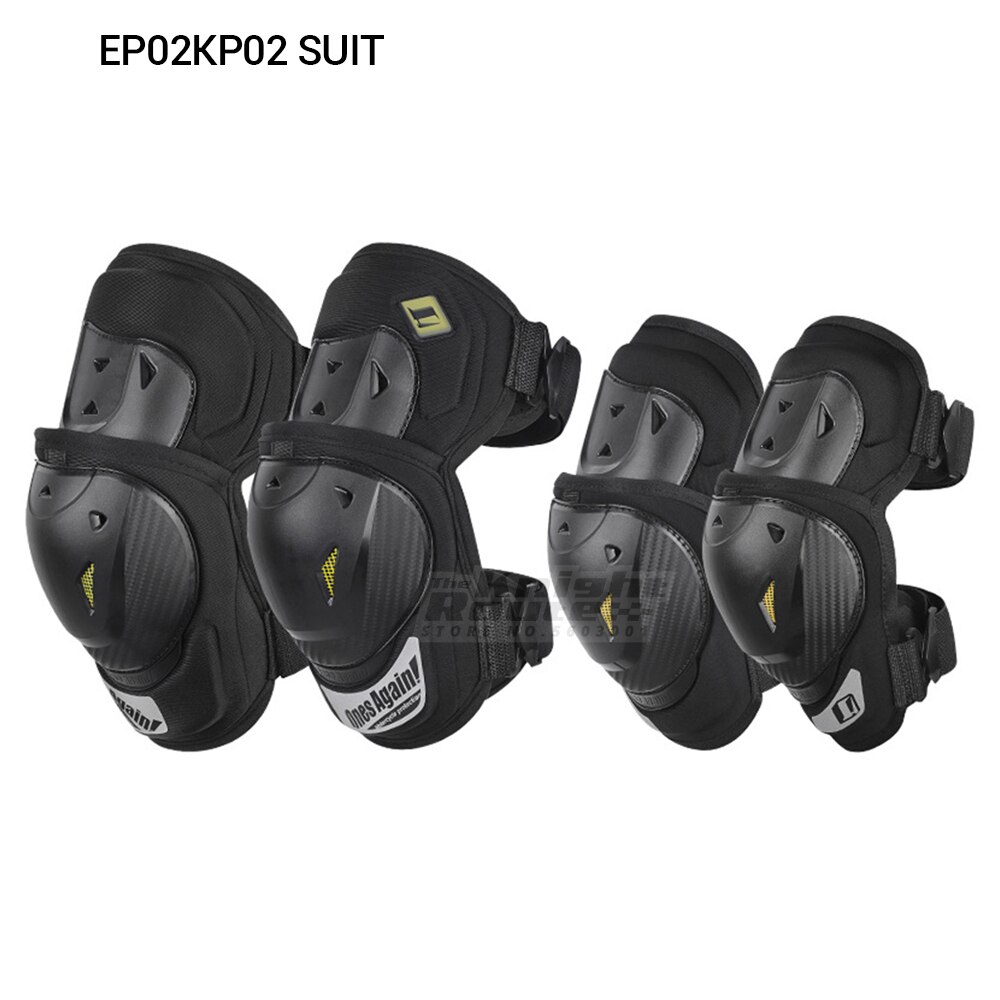 Motorsykkel albue og knebeskyttere sett knebeskytter moto mx mtb motocross beskyttelsesutstyr knebeskyttere kjole kneepad ce  en1621-1: Ep02 kp 02 drakt