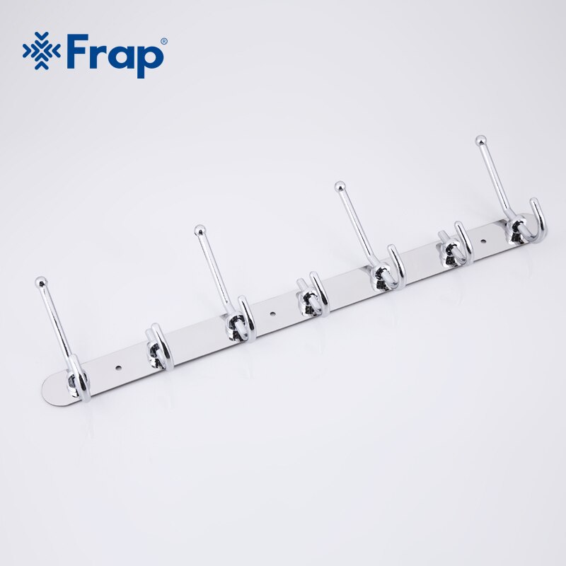 Frap Hoogwaardige Zinklegering Siver verchroomd Kleding Haken Vaste Badkamer Handdoek Hanger F201-7
