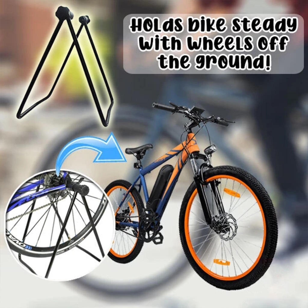 Folding Bicycle Trainer Stationary Bike Cycling Stand Parking Rear Hub Mount Rack Adjustable Height Utility Bicycle Stand L701