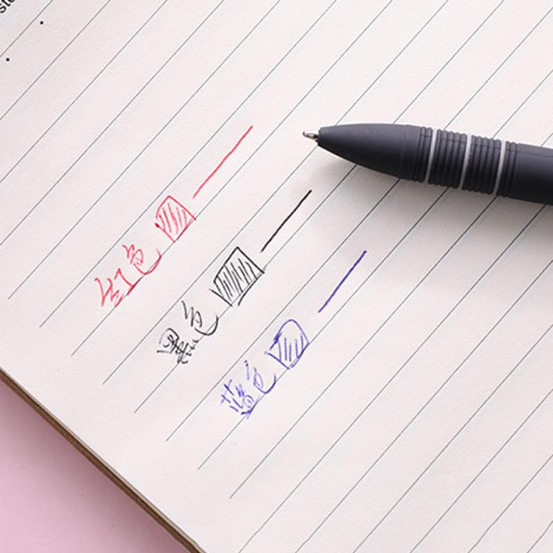 5/3/1 Pcs 0.5mm Three-color Ball-point Pen Touch Screen Paint Process Rubber Sheath Writing Smooth Signature Pen