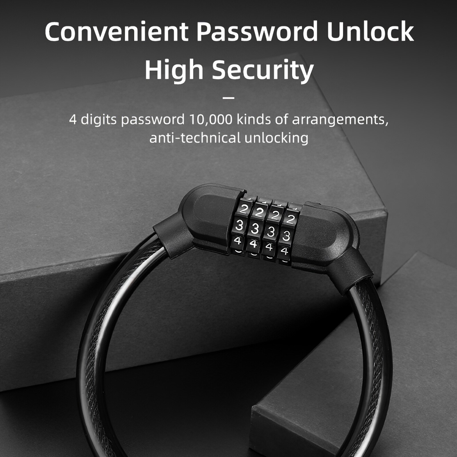 Digit Bicycle Chain Lock Anti-Theft Anti-Cutting Alloy Steel Motorcycle Cycle Bike Cable Code Password Lock Bike Accessories