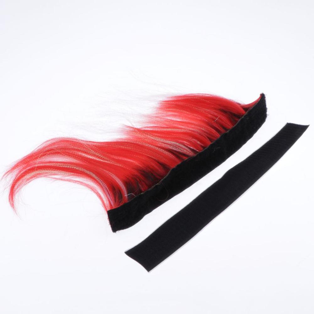 DIY Motorcycle Helmet Mohawk Hair Wig Cool Adhesive Helmet Hair For Cosplay Decoration Motorbike Helmet Accessaries 8 styles