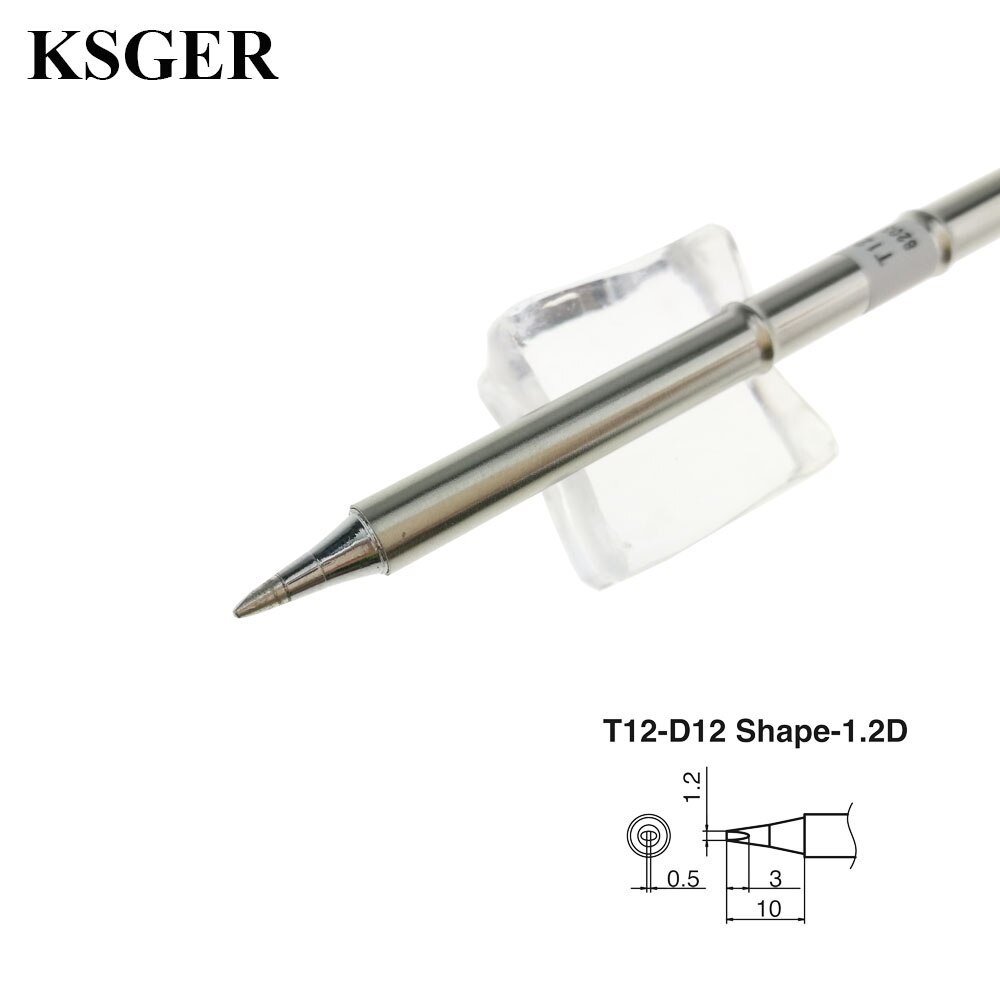 KSGER T12-D12 seria elektroniczne żelazne końcówki robić lutowania 220v 70W narzędzia spawalnicze robić FX-951 FX952 lutownica stacja lutownicza uchwyt lutowniczy