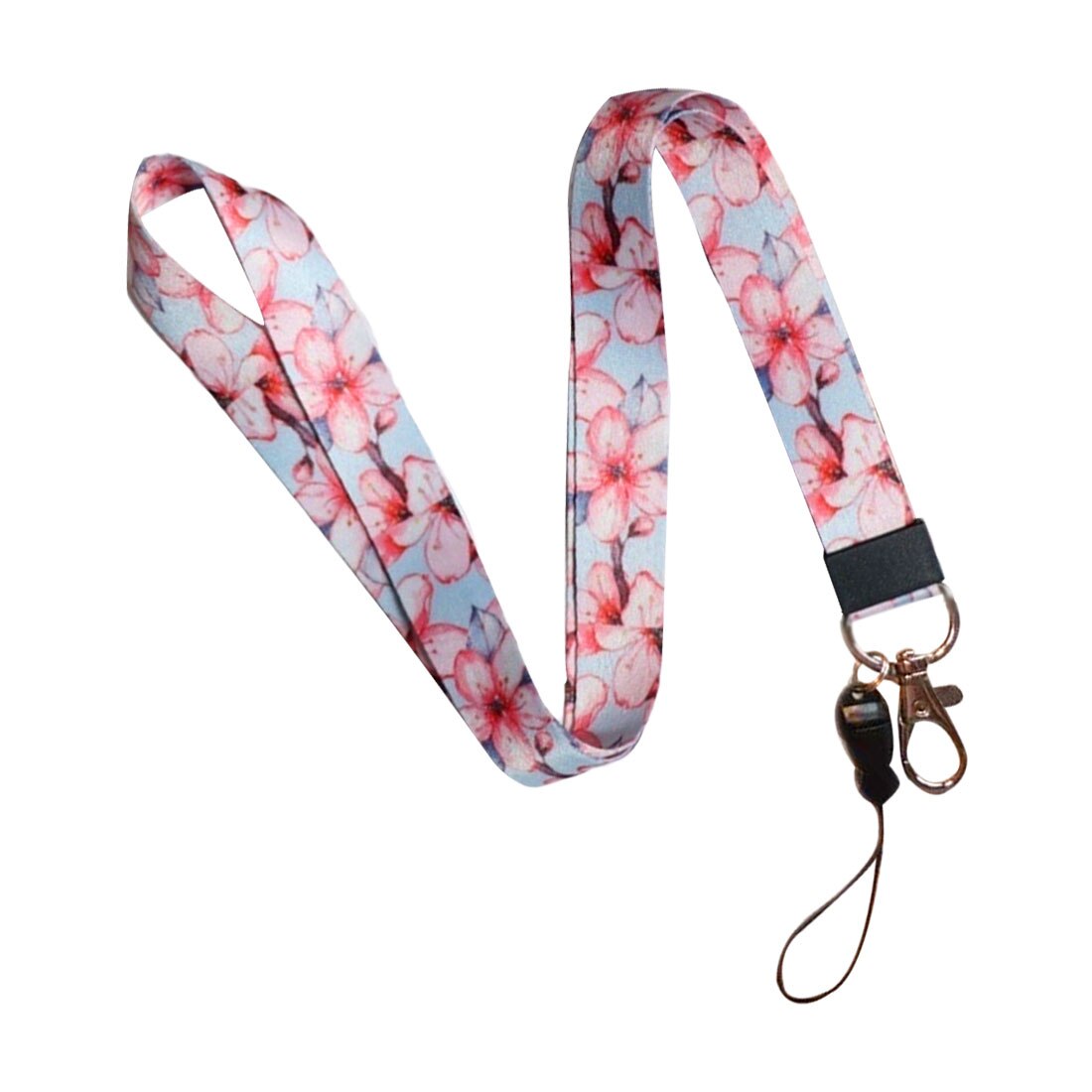 USB Badge Holder DIY Hang Rope Lariat Lanyard Flower Lanyard Neck Strap for keys ID Card Mobile Phone Straps for Huawei: 04