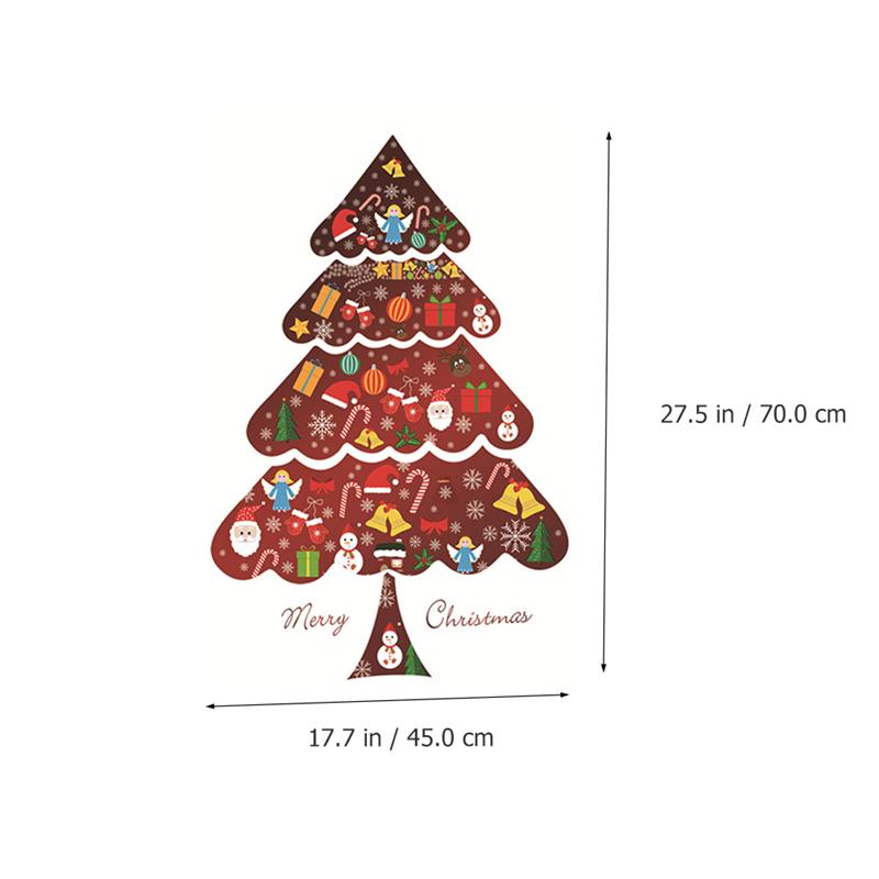 Kerst Muur Decoratieve Sticker Kerstboom Muursticker Vensterglas Decoratie Kerstversiering Feestartikelen