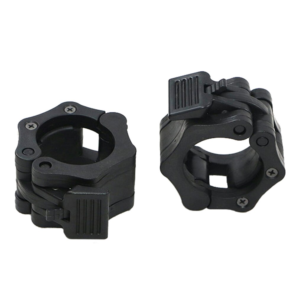 2Pcs 50mm Barbell Collar Locking Clip Clamp Quick Release Bar Gym Fitness Buckle: Black