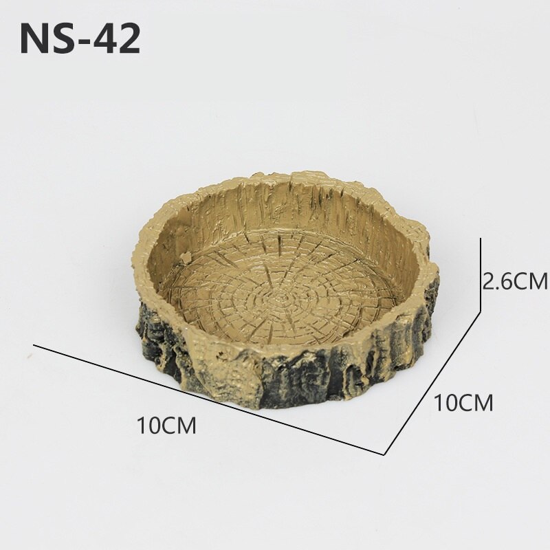 Reptile Rock Food Dish Bowl Lizard Gecko Water Dispenser Pet Bowls Anti-Escape Mini Superworm Feeder Terrarium Landscaping: 10