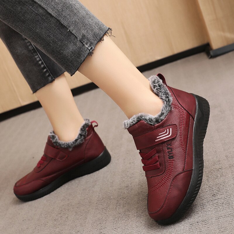 Botas de nieve para mujer, nuevos botines de mujer de felpa, botas de invierno impermeables, botas para mujer, zapatos de invierno para mujer, botines para Mujer 40