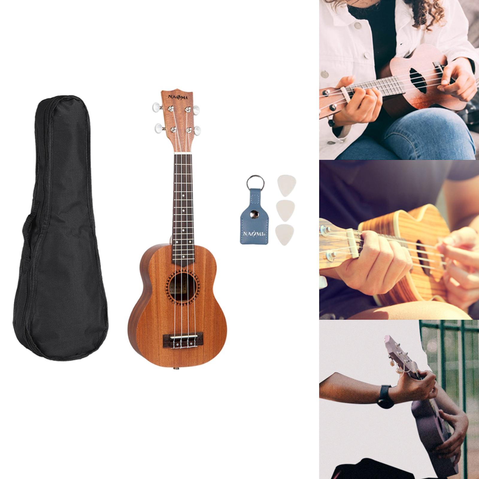 Soprano Ukulele 4 Strings Musical Instrument Educational Ukulele Guitar for Adults