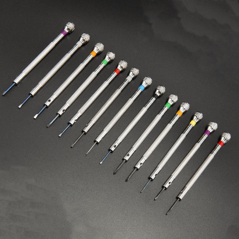 Kit de herramientas de reparación de relojes, mini juego de destornilladores para gafas, ordenadores, portátiles, destornilladores de precisión, kit de fabricación de relojes