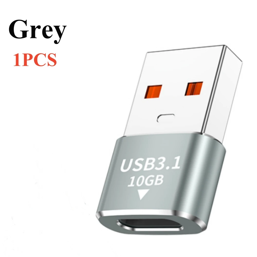 Elough Adattatore USB 3.1 a Tipo C OTG 120W Ricarica rapida 10G USB Maschio a USB C Femmina Connettore per Cellulare PC Laptop iPad: YELLOW