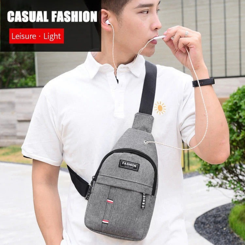 Herren Brusttasche, modische, lässige Umhängetasche, neue Aufbewahrungstasche, tragbare Mini-Schultertasche, Sport- und draussen-Aufbewahrungstasche