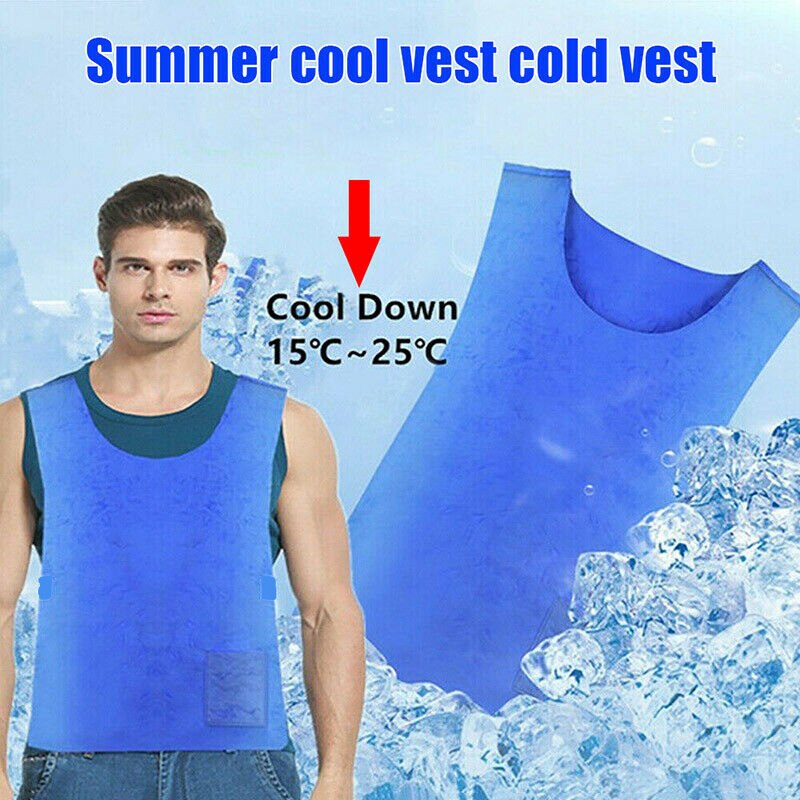 Chaleco de refrigeración de verano, chaleco impermeable PVA de pissipación de calor, chalecos de trabajo para protección de altas temperaturas, deportes al aire libre: Default Title