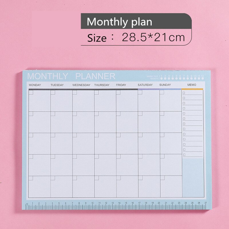 Planner notesbog kontorartikler skole papirvarer dagligt ugentligt månedligt dagsorden planlægning tidsstyring bog papirvarer: 06