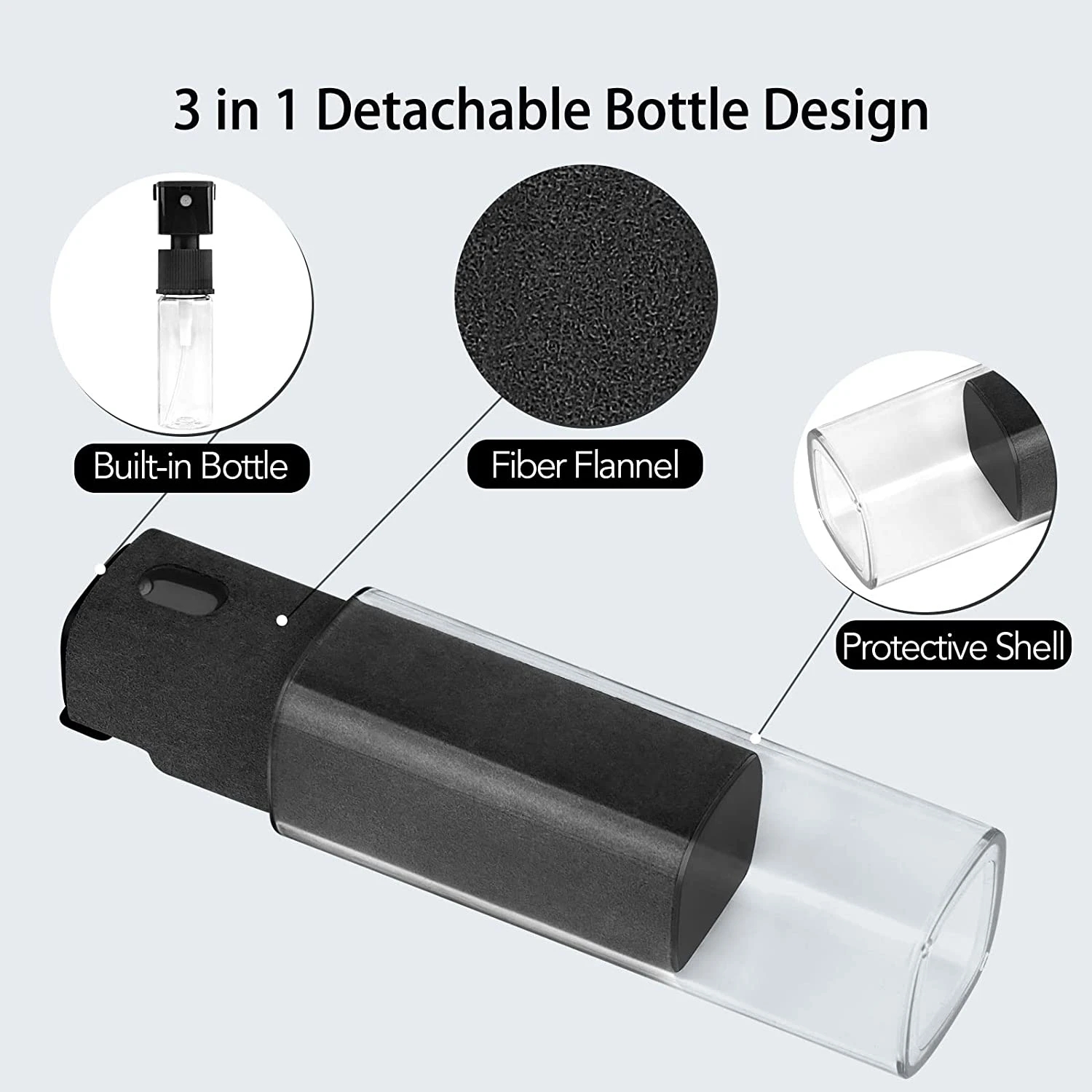 2 In 1 Bildschirm Reiniger Spray Computer Handy Bildschirm Staub Entferner Werkzeug Mikrofaser Tuch Für iPhone iPad Reinigung Tücher