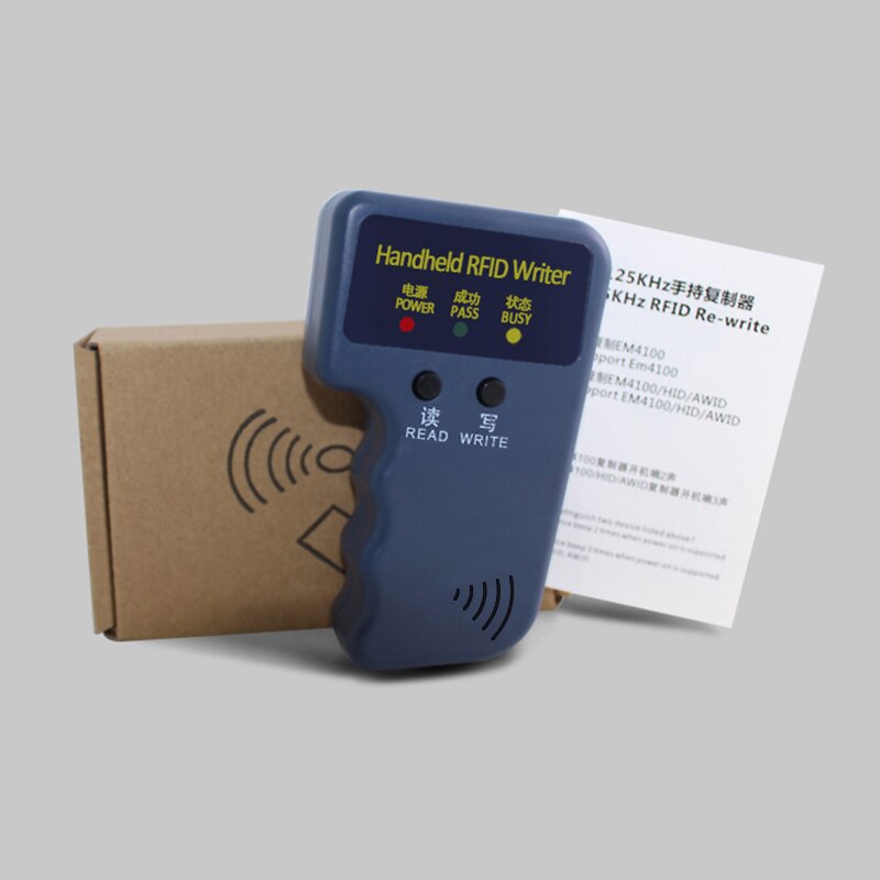 Parking Card Handheld 125KHz CET5200 RFID Copier Writer Duplicator Programmer Reader + EM4305 Rewritable ID Keyfobs ID Card