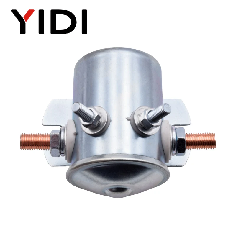 12V 24V DC Car Starter Relay Solenoid Electric High Current Metal 4 Terminals Max 150A for Auto Golf Cart Forklift Winch Marine