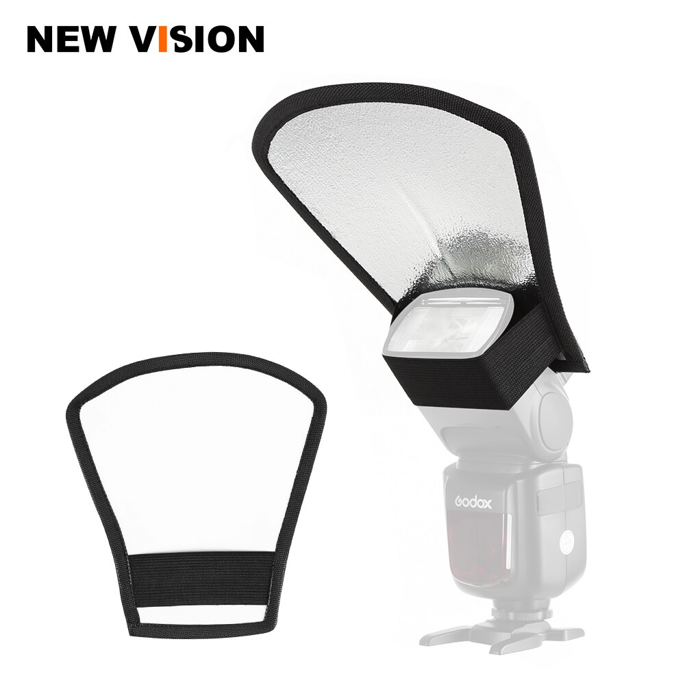 Universal Flash Diffuser Softbox Silver White Refl... Grandado