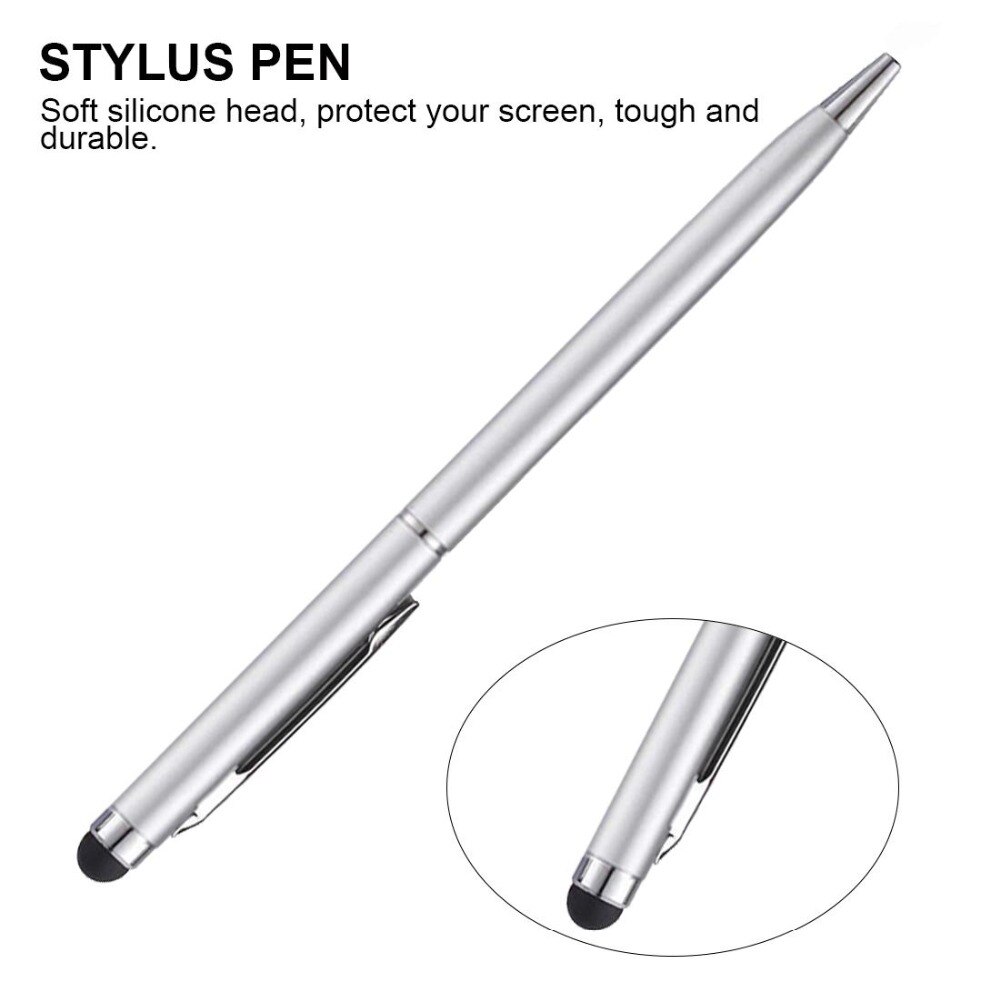 12 couleurs 1 pièces 5 pc/10 pièces 2 en 1 stylo à bille écran tactile stylet utile 2 en 1 tablette stylo pour Pad téléphone intelligent
