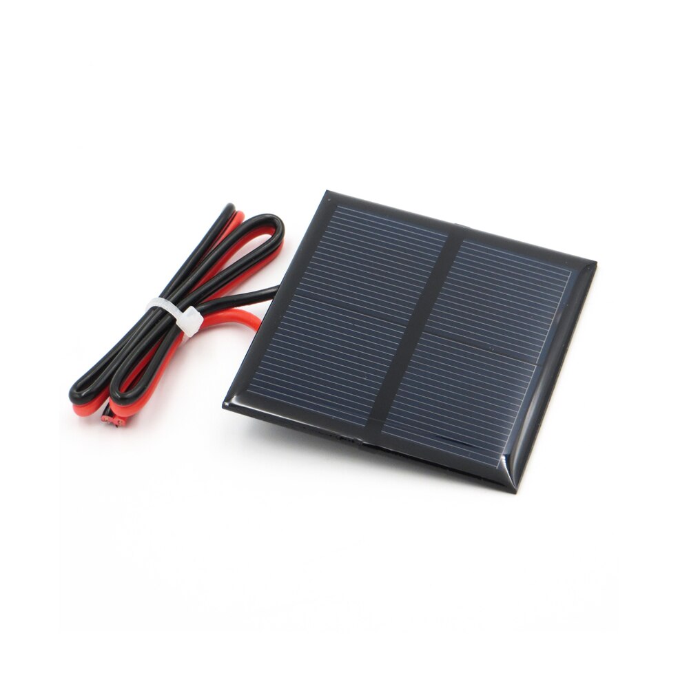 1 st x 1 V 500mA met 30 cm breiden draad Zonnepaneel polykristallijne Silicon DIY Acculader Kleine Mini Zonnecel kabel speelgoed