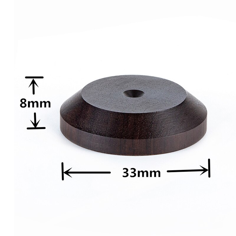 4pcs 33mmx16mm Speaker Spike Isolation ebony Wood Stand Feet Base HIFI Isolator Wooden: C style