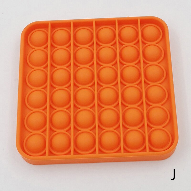 Push seine Silikon Sensorischen Zappeln Spielzeug Pop Blase Stress Relief Schiff Es Schnelle: Silber