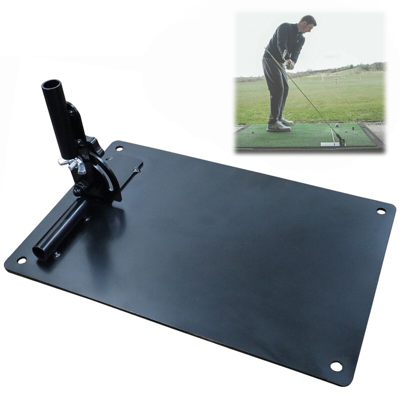 Varillas de palo de entrenamiento de alineación de Swing de Golf, accesorios de práctica para golfistas, de Metal y aluminio portátil: 1 Pc Golf Iron Plate