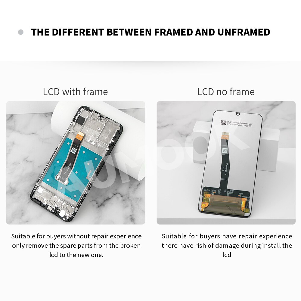 6.21 inch LCD for Huawei P Smart Display Touch Screen With Frame Digitizer Assembly for LCD Screen replacement Free