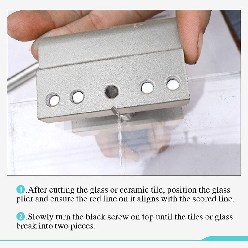 8Pcs Glass Cutting Tool Set with Glass Breaking Pliers and Glass Cutter Tool Glass Tool Kit