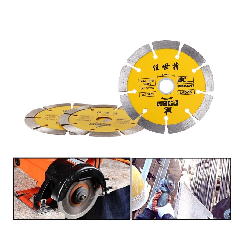 110mm Diamond Saw Blade Angle Grinder Marble Stone Cutting Disc for Ceramic Concrete Brick Tool