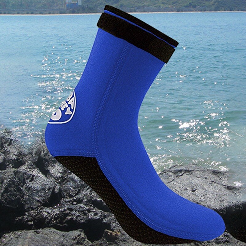 Heren dames 3mm neopreen duikschoenen, duikvinnen voor zwemmen, waterlaarzen, strandsokken, snorkelen, surfen, warme sokken