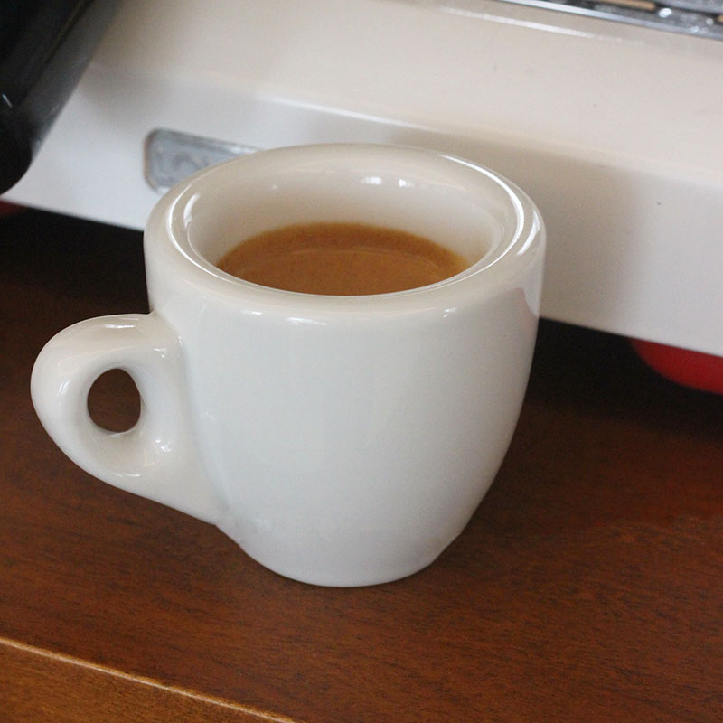 Tazas de café expreso de cerámica de 50ML con grueso para una sola taza, taza de 9mm para pared, aislamiento duradero, accesorios para Barista Espresso
