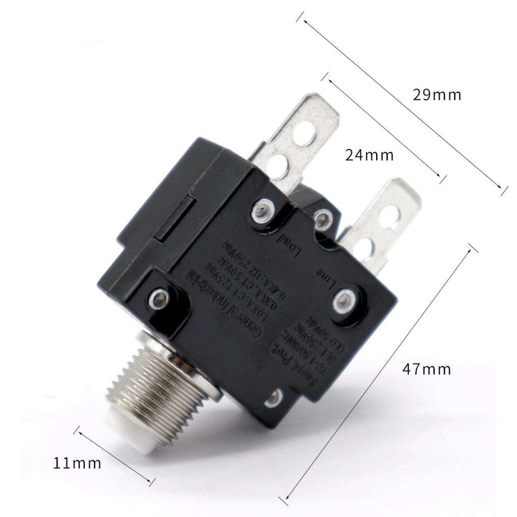 Disyuntor térmico de 15 amperios, interruptor Protector térmico para generador