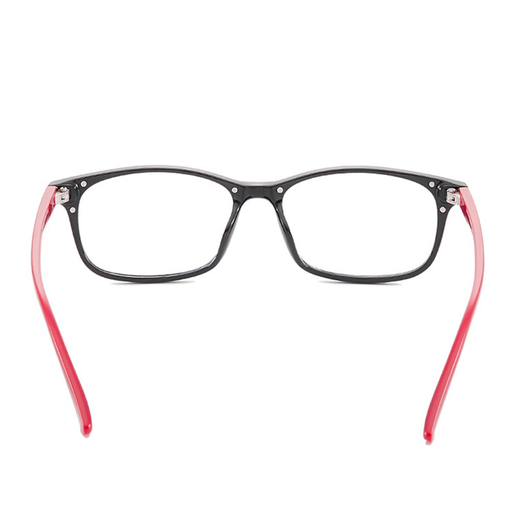 Anti-Blue-ray Glasses Goggles Radiation Protection Fatigue Resistance Office Game Accessories Square Glasses Red Blue Black Leg
