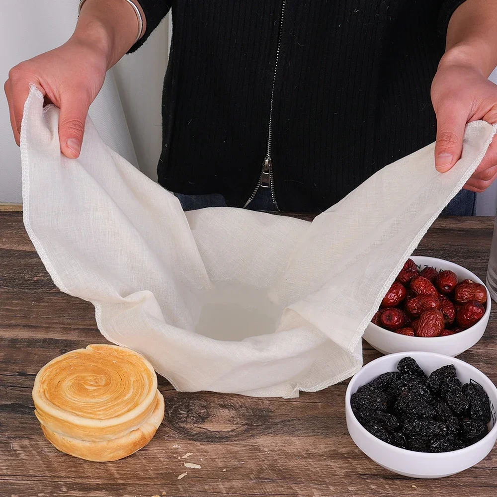 10/1PC Filter Tuch Baumwolle Faser Gittergewebe Mehrweg Sieb Käse Tofu Bäckerei Filter Tuch Heimat Küche Lebensmittel Ferment sieb Werkzeuge